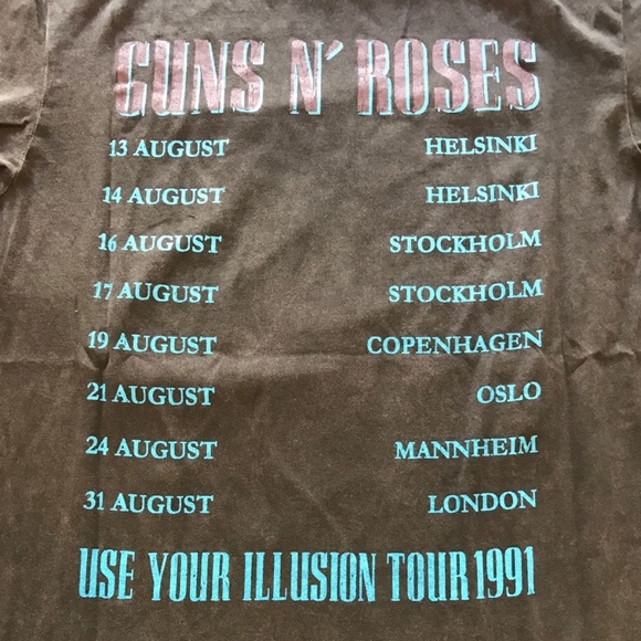 GUNS N ROSES T-Shirts NEW Long Sleeve XS - Picture 4 of 6